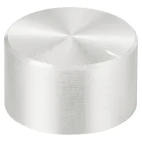 TRU Components TC-11696456 Drehknopf mit Knopfmarkierung Silber (Ø x
