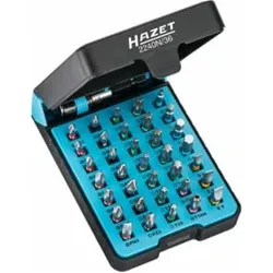 HAZET BitE-Box - Bit-Satz 2240N/36 Pozidriv Profil PZ, Sechskant hohl 6,3 (1/4 Zoll), Kreuzschlitz Profil PH, Tamper Resistant TORX Profil, Innen-Sechskant Profil, Schlitz Profil, Innen TORX Profil Anzahl Wer