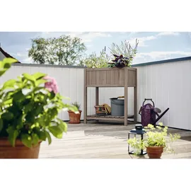 butenkist Hochbeet Geseke 75 x 45 x 85 cm Warm Grey