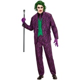 Widmann - Kostüm Evil Clown, Jacke mit Weste, Hose, Krawatte, Joker, Horror-Clown, Karneval, Fasching, Mottoparty, Halloween
