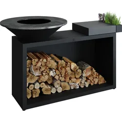 OFYR Plancha Grill Island Black 85 Keramik Dunkelgrau