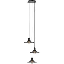 Markslöjd Novia 3-flg. 165 cm schwarz Metall