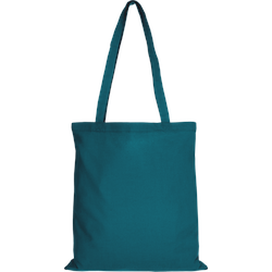 10er Pack Baumwolltasche - 28 Farben | mit Zwei Langen Henkeln | 38x42cm, petrol, 10 Stück