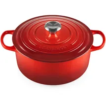 Le Creuset Signature Bräter 26 cm rund kirschrot