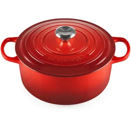 Le Creuset Signature Bräter 26 cm rund kirschrot