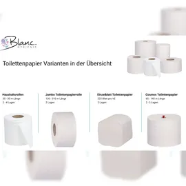 Blanc HYGIENIC Toilettenpapier kernlos 2-lagig 32 Rollen