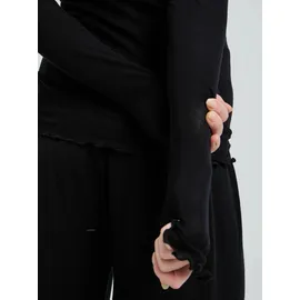 seamless basic Funktionstop SEAMLESS BASIC "Seamless Basic Top Cotton", Damen, Gr. S/M, schwarz, Obermaterial: 100% Baumwolle, Tops