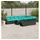 vidaXL Gartensofa-Set 11-tlg. Loungesofa schwarz