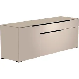 Woood Moderano Lowboard 160x43x44 cm Grau/Schwarz Metall