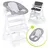 4-tlg. Newborn Set white/stretch grey