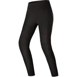 Cruz Motorrad Hose Damen mit Protektoren Leggings Knieprotektoren Motorradhose Kurzgrößen Hosen Protektorenhose Textilhose Urban Stretch Lang Frauen Schwarz S