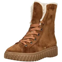 Paul Green Stiefelette Veloursleder", Damen, braun, 37,5