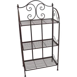 Dekoleidenschaft Metallregal Arabeske Standregal 0 x 0 x 0 cm Antik Braun