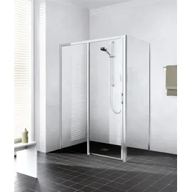 Kermi Liga Duschtür Schiebetür links 136-141 x 200 cm silber ESG klar Clean LID2L140201PK