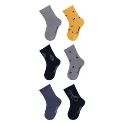 Sterntaler Socken 6er-Pack Raketen graublau, 19/22