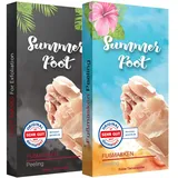 Summer Foot 2 Paar Premium Hornhaut-Socken - Hornhaut Fußmaske - Maske für weiche Füße - effektive Fußpflege - dermatologisch getestet