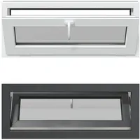 vidaXL Kellerfenster RISOR 110 x 40 cm PVC und Glas Anthrazit
