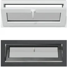 vidaXL Kellerfenster RISOR 110 x 40 cm PVC und Glas Anthrazit