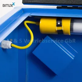 BITUXX Sandstrahlkabine Metall 90 L blau