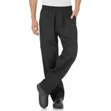 Chef Works Herren Better Built Baggy Chef Pants Kochhose, schwarz, Mittel - M