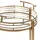 Beliani Servierwagen Farley Metall Gold