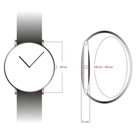 Dugena Vento 4461071 Edelstahl 42,0 mm