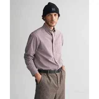 Gant Langarmhemd REG POPLIN MICRO GINGHAM SHIRT Regular Fit Popeline Hemd mit Vichy-Minikaro rot 4XL