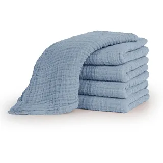 Laleni Spucktücher Hellblau, Textil, Quadratisch, 70x70 cm, Pflegen, Babypflege