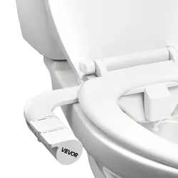 VEVOR Bidetaufsatz Toilette Selbstreinigend Doppeldüsen Einstellbarer Druck