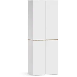 Vicco Viktor Hochschrank 68 x 188,6 cm Weiß/Artisan-Eiche
