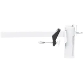 vidaXL Balkonhalter Stahl 38 mm Weiß