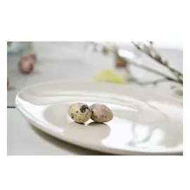 Ritzenhoff & Breker Cecina Tafel-Set 8-teilig, Speiseteller (26 cm) und Suppenteller (21 cm) für 4 Personen, Modernes Trendgeschirr, Steinzeug, Creme - Graphit