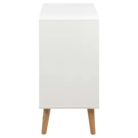 Actona Highboard Lowell 80 x 100 x 40 cm Weiß / Eiche