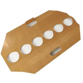 Papstar Tragetabletts 30 St. 12 cm x 9,5 cm Braun