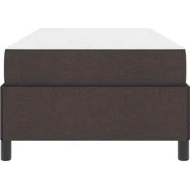 vidaXL Boxspringbett 90 x 200 cm Dunkelbraun