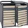 MCW Mülltonnenverkleidung J81 117 x 142 x 98 cm braun