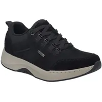 Josef Seibel Damen Low-Top Sneaker Elli 50,Weite G (Normal),Wechselfußbett,wasserdicht,Turnschuhe,Laufschuhe,schnürer,schwarz,40