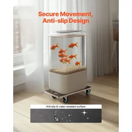 Vevor Rollbrett, 250 kg Tragkraft, Möbeltransportwagen mit 4 geräuscharmen TPR-Rädern, rechteckiger Transportroller für Klavier, Möbel, Couch, Waschmaschine, Kühlschrank, 2er-Set, schwarz