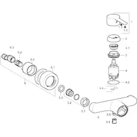 Hansa Ronda Duscharmatur, mit Sicherungseinrichtung, 03670173