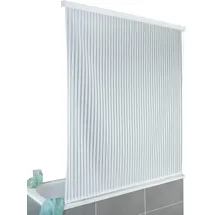 Wenko Duschrollo weiß, grau 128,0 x 240 cm
