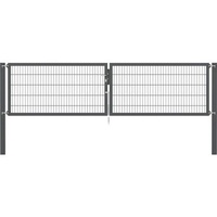 GAH Alberts Doppeltor Flexo Plus anthrazit 400 x 100 cm