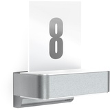 Steinel L 820 SC Silber, Hausnummer beleuchtet, smarte LED Hausnummernleuchte, Bewegungsmelder per App bedienbar