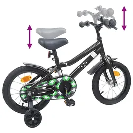 vidaXL Kinderfahrrad 12 Zoll schwarz