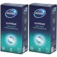 Manix suprême sans latex Préservatif(S) 2x10 pc(s)