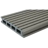 Kovalex WPC-Terrassendiele Exklusiv nach Maß  (Grau, Gebürstet, 310 x 14,5 x 2,6 cm)