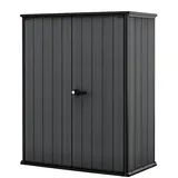 Keter Geräteschrank Cortina Alto  (B x T x H: 140 x 75 x 170,4 cm, Kunststoff, Anthrazit/Schwarz)