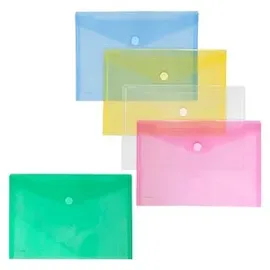 FolderSys Dokumententaschen DIN A4 farbsortiert glatt 0,20 mm, 10