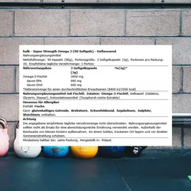 Bulk Omega 3 Unflavoured Kapseln 90 Stück