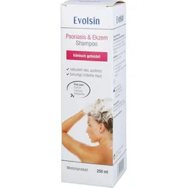 Evolsin Evolsin® Ekzem & Psoriasis Shampoo bei Schuppenflechte, Ekzemen &Neurodermitis auf kopfhaut & Körper I OHNE KORTISON I Medizinprodukt I Bei Neurodermitis & Schuppenflechte Kopfhaut