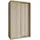 masseno Schwebetürenschrank NISSE 120 x 205 x 60 cm Eiche